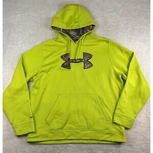 Under Armour Hoodie Storm1 Mens XL Loose Green Realtree Extra Camo Logo & Hood